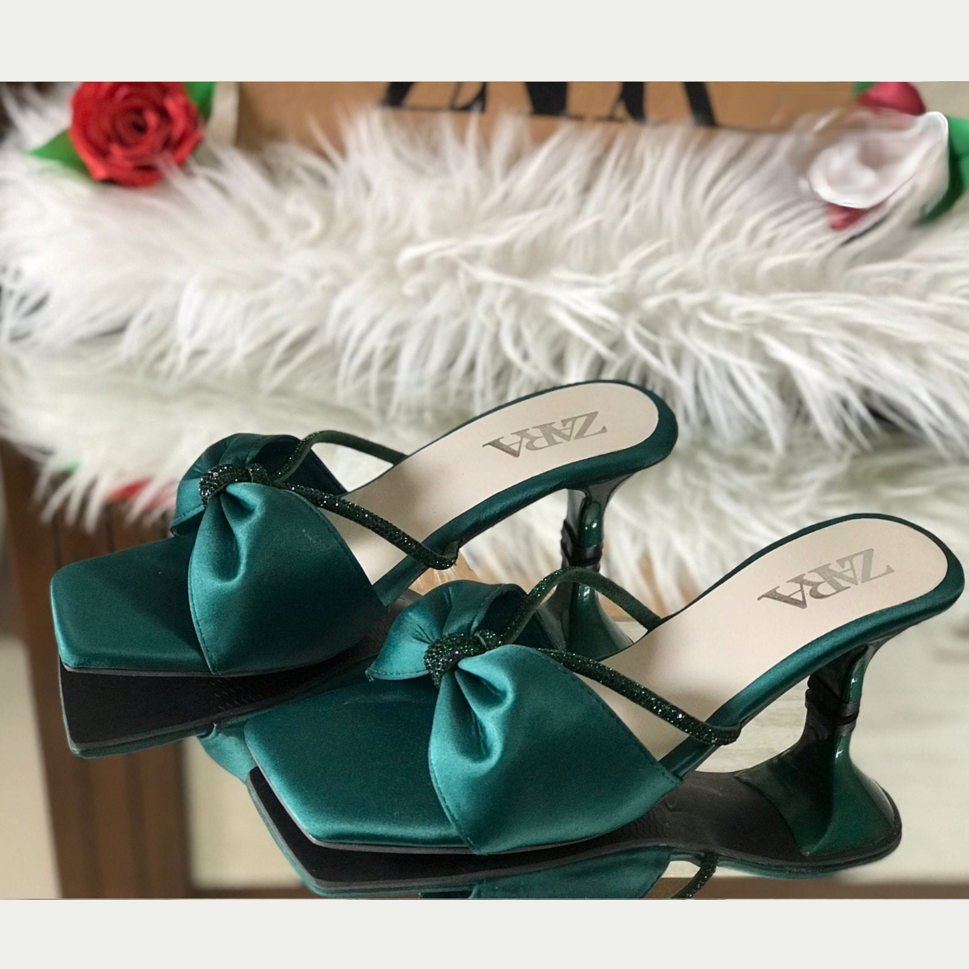 Bow Mule Heels for Women