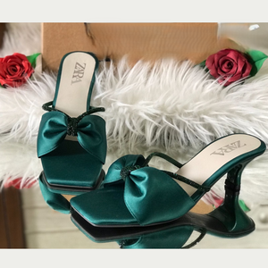 Bow Mule Heels for Women
