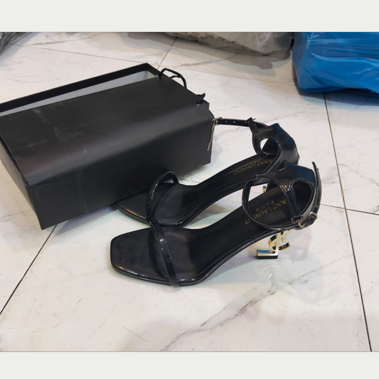 Metallic Heel Sandals for Women