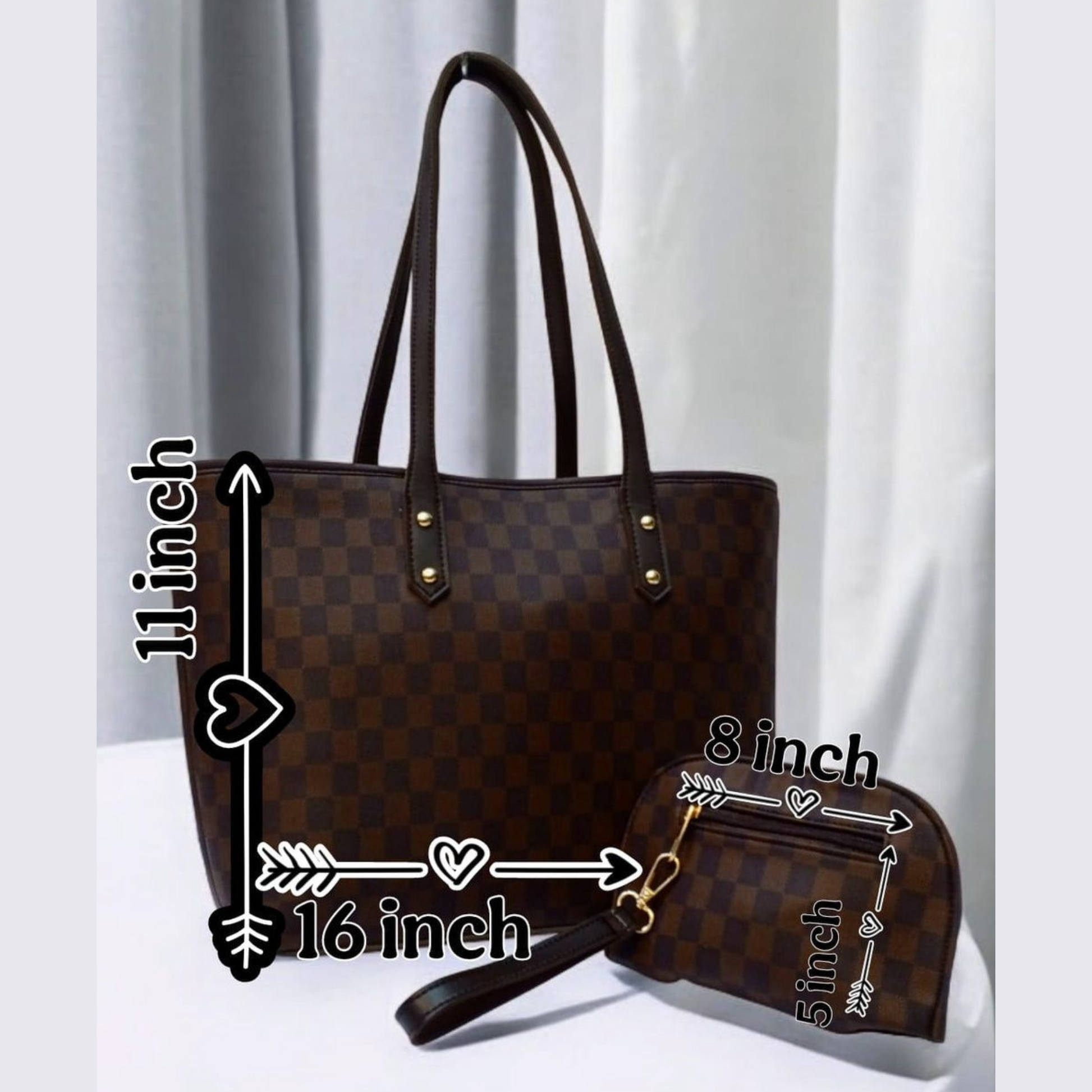 2 Piece Premium Tote Bag Set