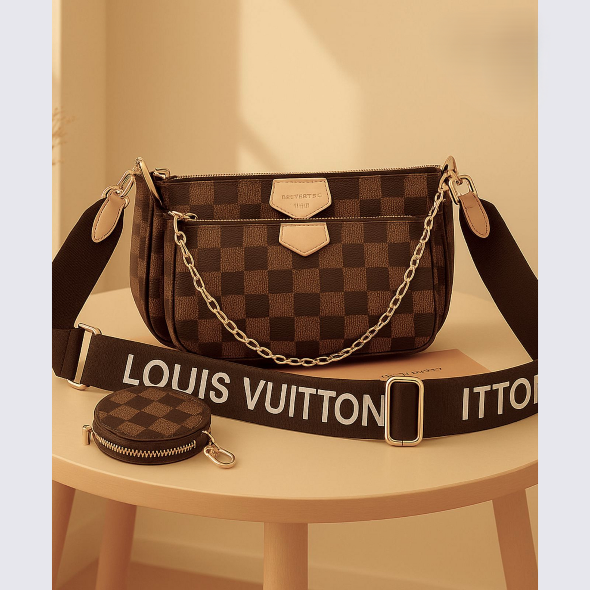 Multi Pochette Crossbody Bag - 3 Piece Premium Set