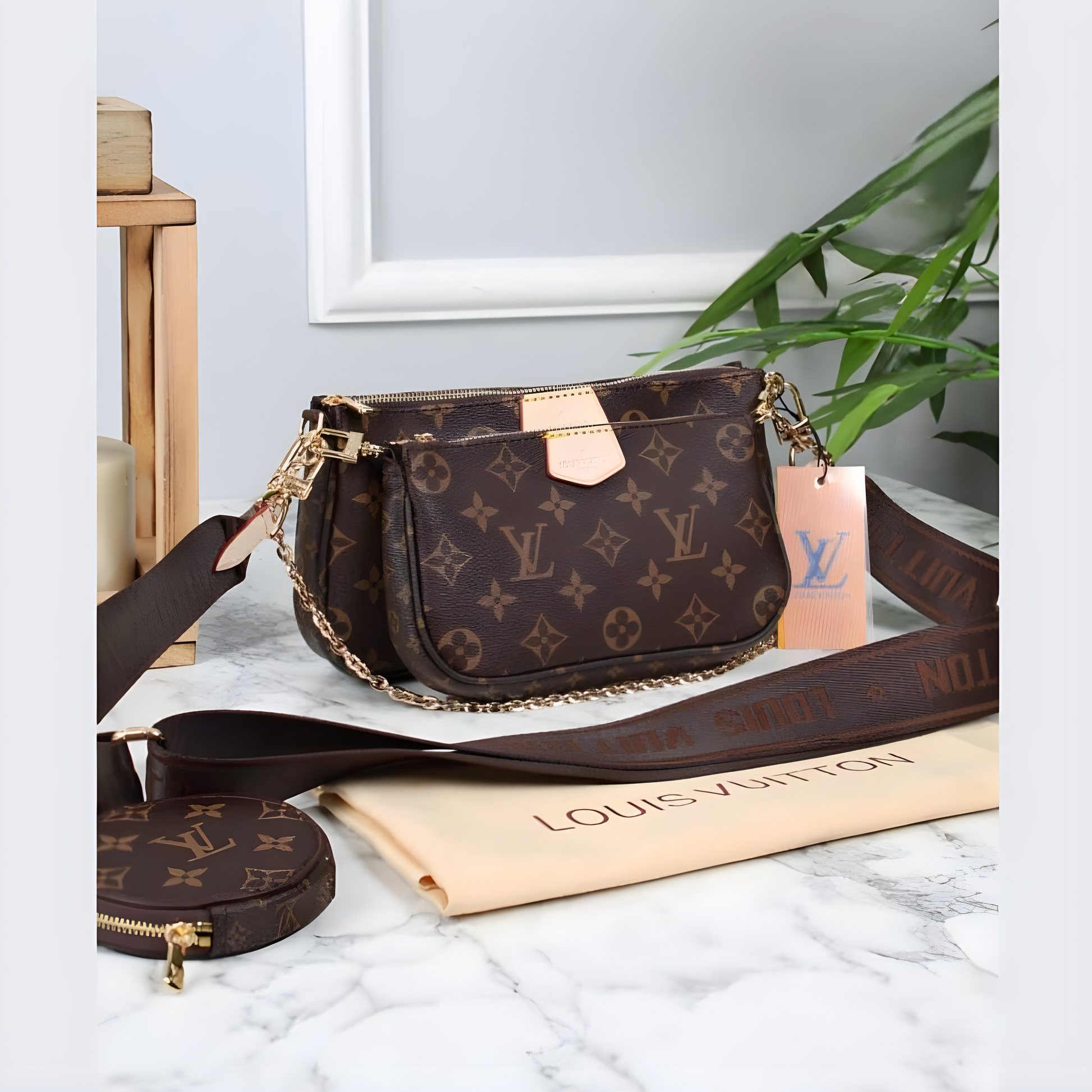 Multi Pochette Crossbody Bag - 3 Piece Premium Set