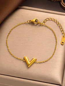 Gold V Bracelet